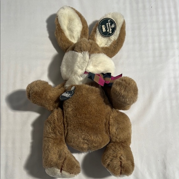Vintage Gund Limited Edition T.C. Birthday Bunny Jointed Rabbit Collectible - Picture 3 of 8